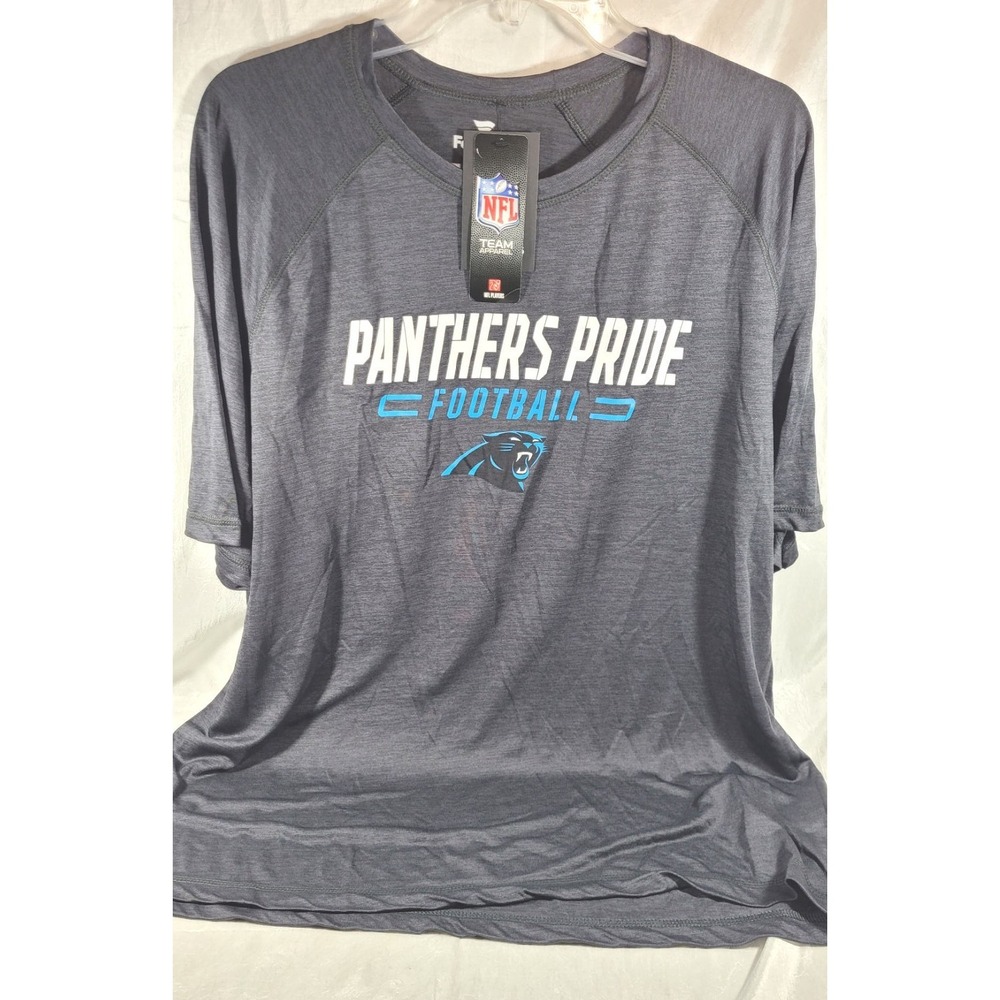 Fanatics Men's Black NFL Carolina Panthers Nickname Raglan T-Shirt - Size XL - Picture 1 of 3